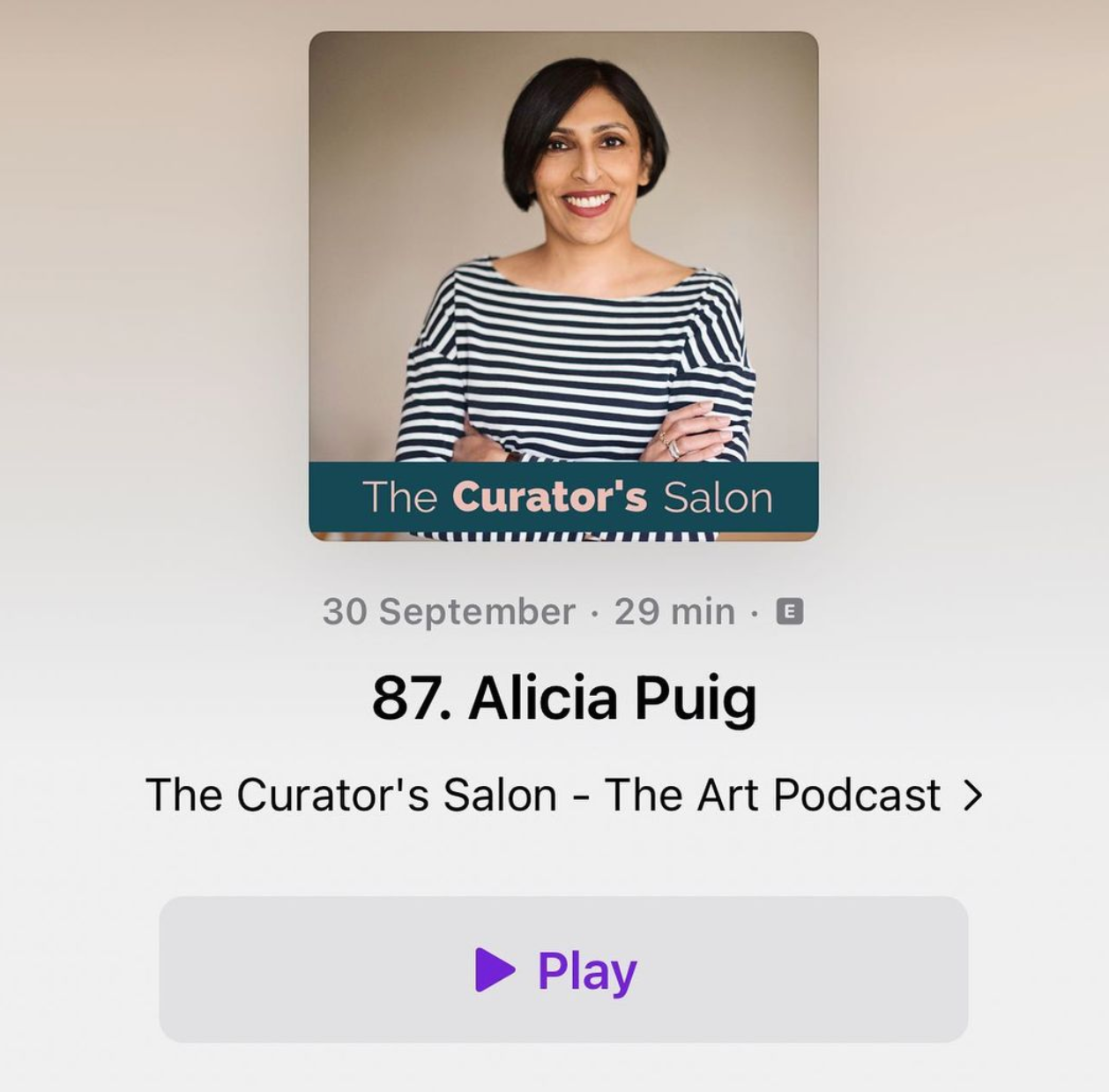 The Curator's Salon Podcast Interview