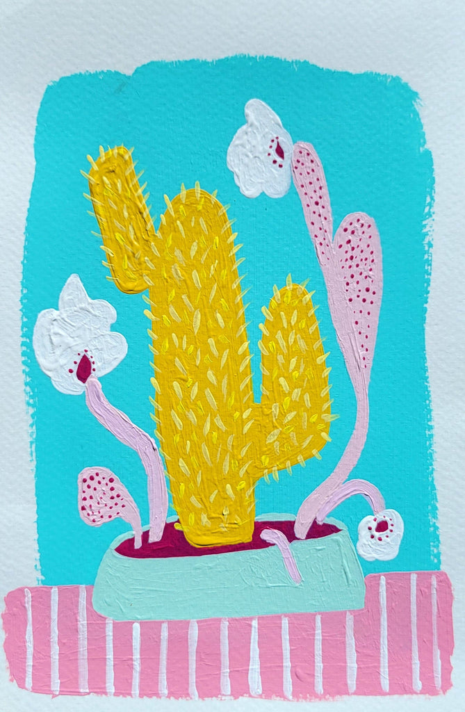 Piya Samant, Fleurs d’été - Peinture originale