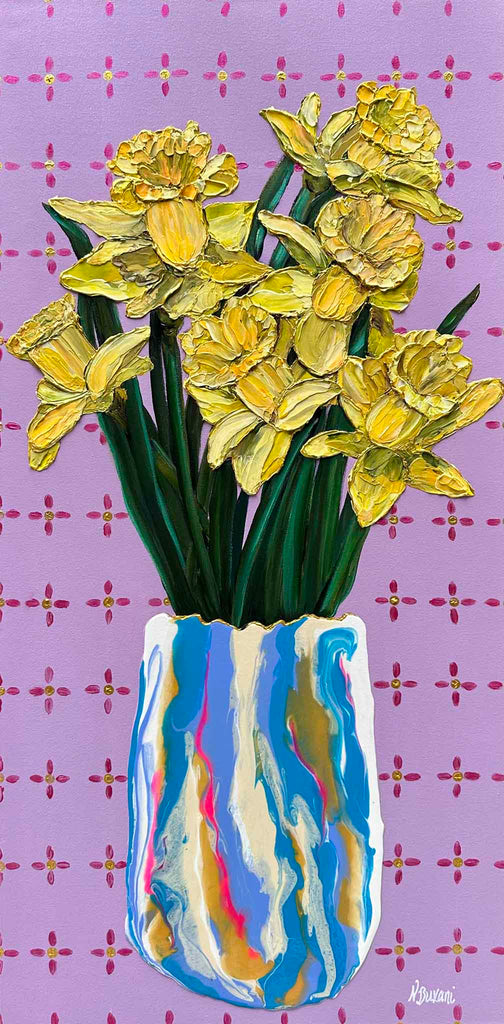 Neena Buxani floral paintings affordable contemporary art