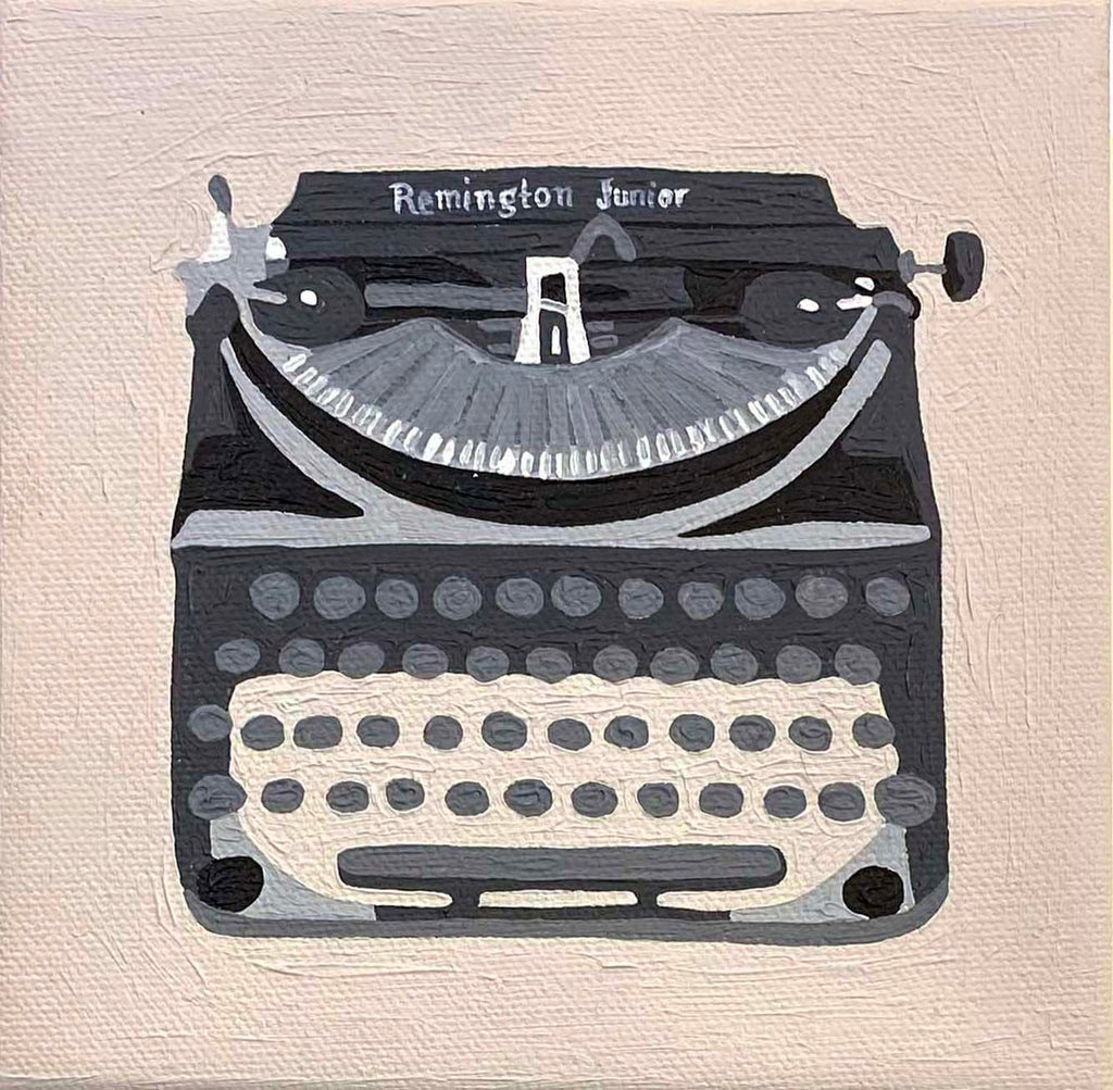Tara Barr original art typewriter paintings