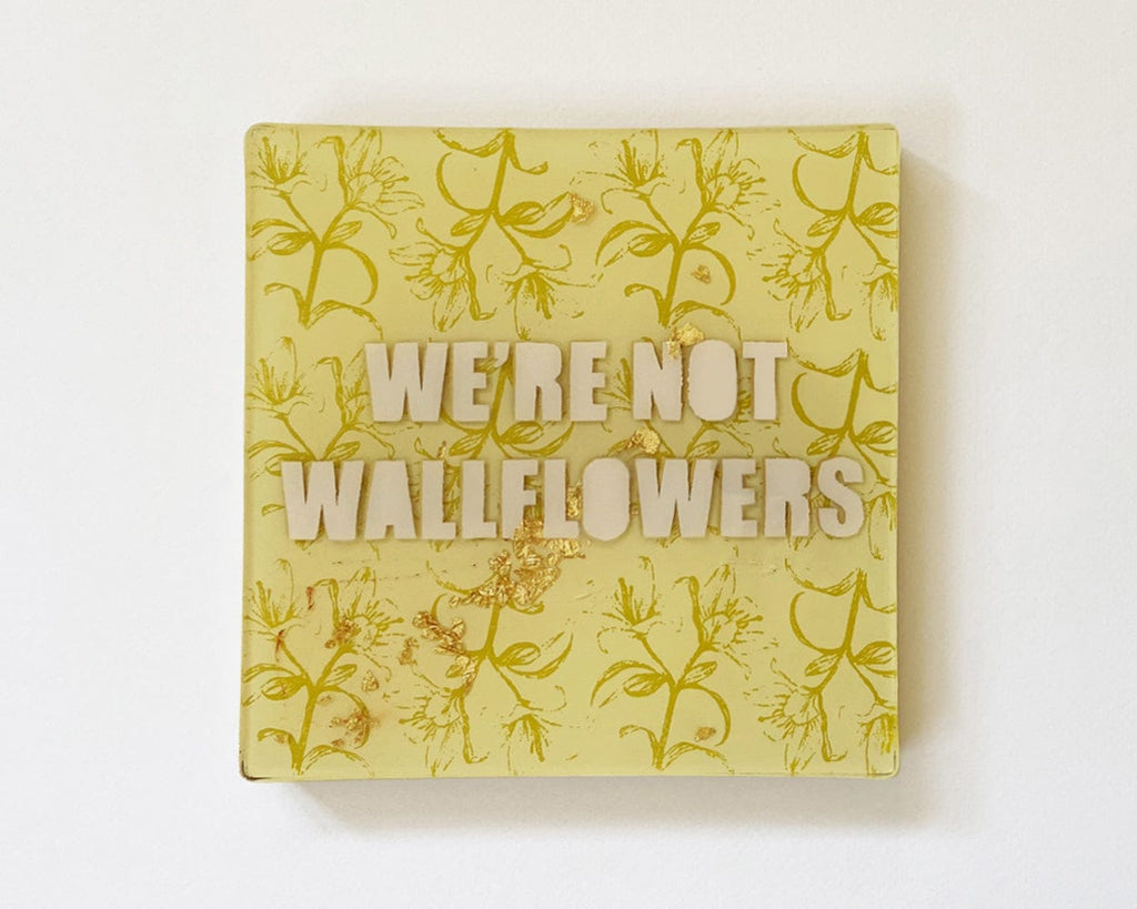Emily Mullet, Papier peint Fleurs - Vert - Art Original