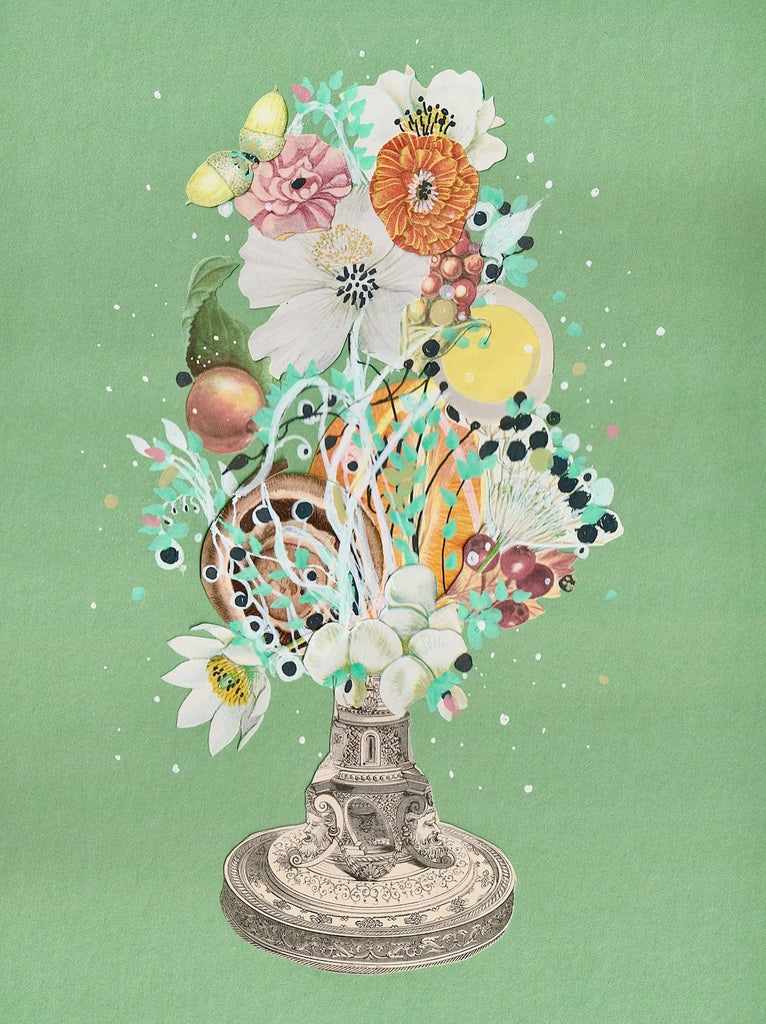 Jenny Brown, Garden Trifle - Original Collage