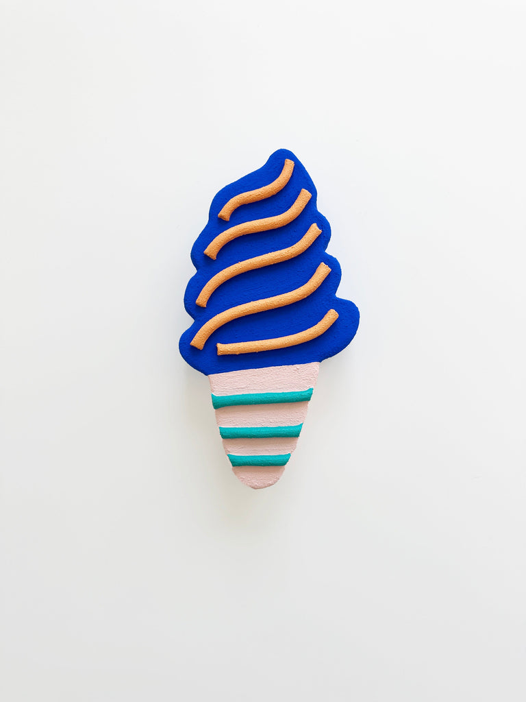 Ice cream wall sculpture affordable contemporary art for kids room