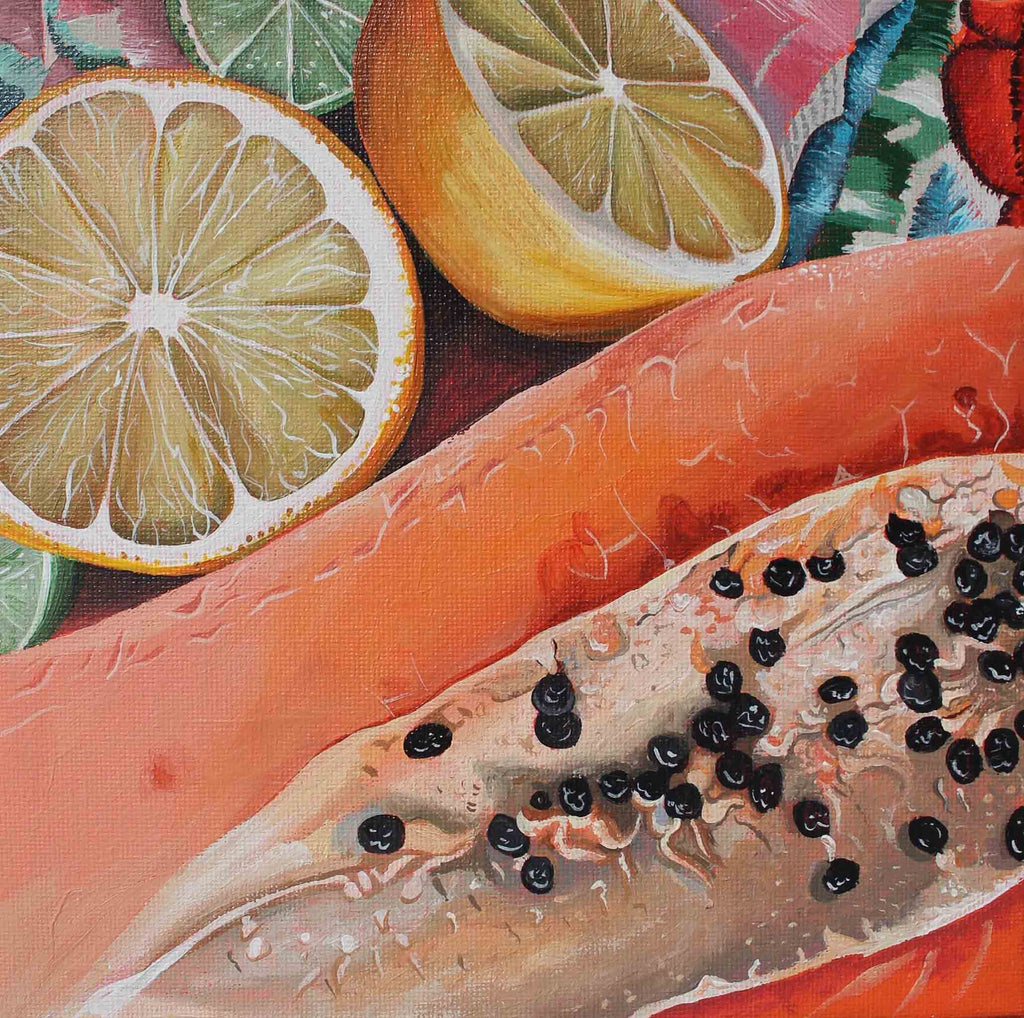 Alejandra Morales Garza realism art floral painting for sale
