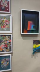 Collage and mixed media artwork art fair