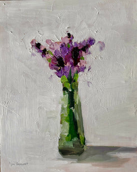 Painting of lavender in a vase original art