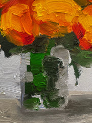 Piya Samant, Golden Bouquet - Original Painting