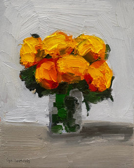Floral bouquet still life painting