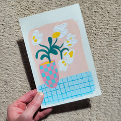 Piya Samant, Flores de verano - Pintura original