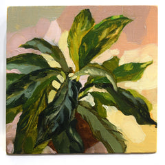 Chloe McEldowney, Leafy Houseplant - Original Painting