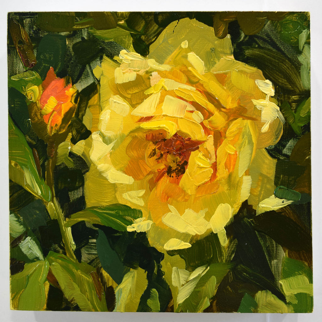 Chloe McEldowney, Yellow Rose - Original Painting