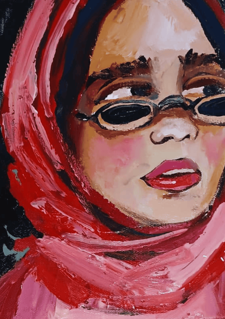 Winibey López, Behind the Glass - Original Painting