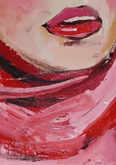 Winibey López, Behind the Glass - Original Painting