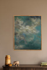 Original painting contemporary wall art. Sky abstract painting. London-based artist.