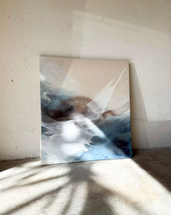 Abstract painting by contemporary woman artist based in Miami