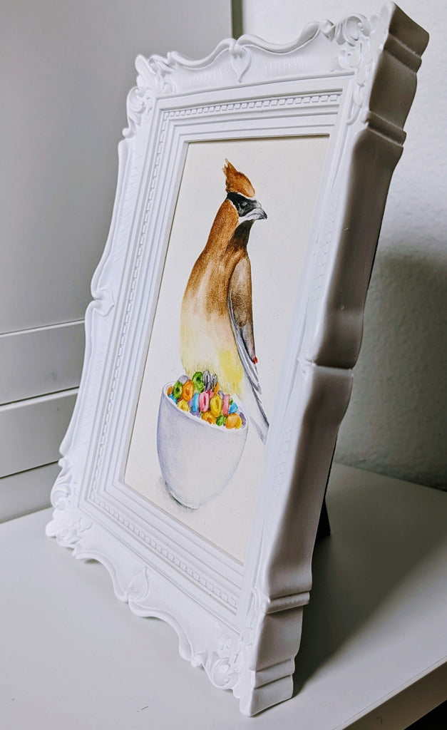 Volta Voloshin-Smith, Une tranche de nature morte avec gâteau - Peinture originale