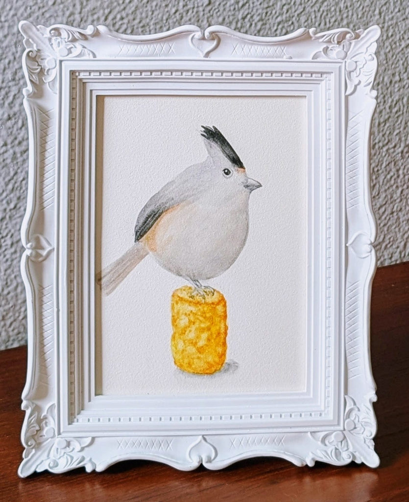 Volta Voloshin-Smith, Une tranche de nature morte avec gâteau - Peinture originale