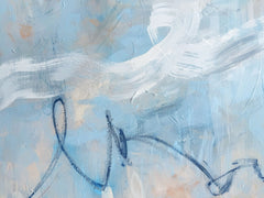 Nicolle Cure, Cotton Candy Sky 1 - Original Abstract Painting