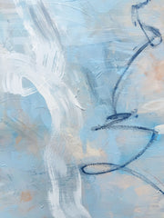 Nicolle Cure, Cotton Candy Sky 1 - Original Abstract Painting