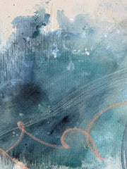 Nicolle Cure, Emerald Dreams 5 - Original Abstract Painting