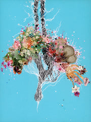 Jenny Brown, Flowering Cascade - Original Collage