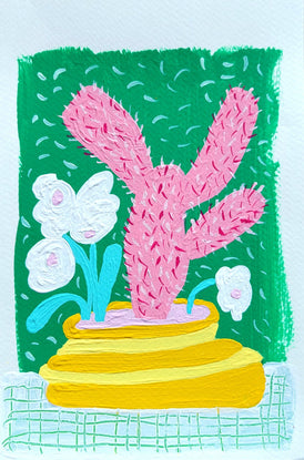 Piya Samant, Fleurs d’été - Peinture originale