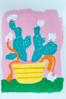 Piya Samant, Fleurs d’été - Peinture originale