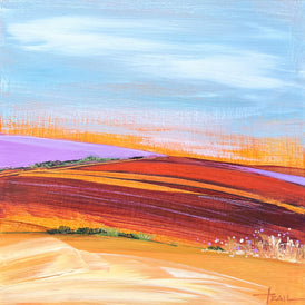 Pamela Trail, Golden Violet - Original Painting