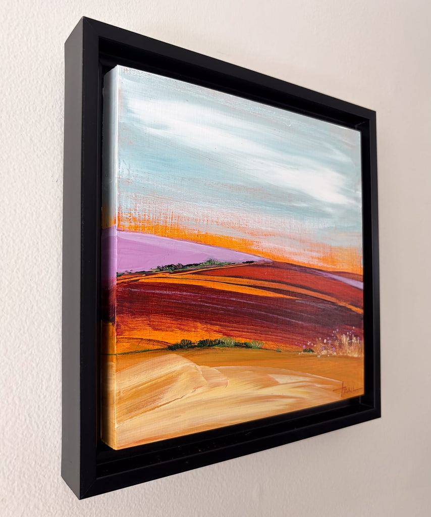 Pamela Trail, Golden Violet - Original Painting