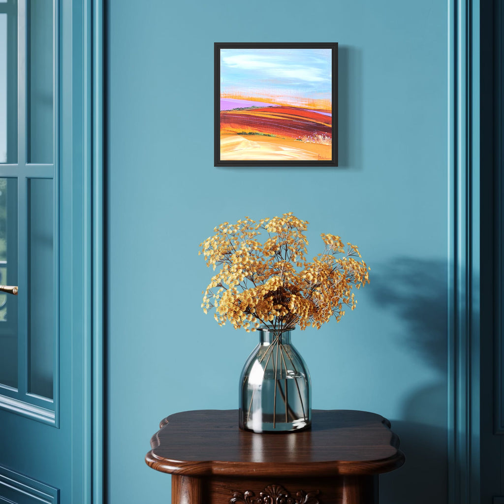 Pamela Trail, Golden Violet - Original Painting
