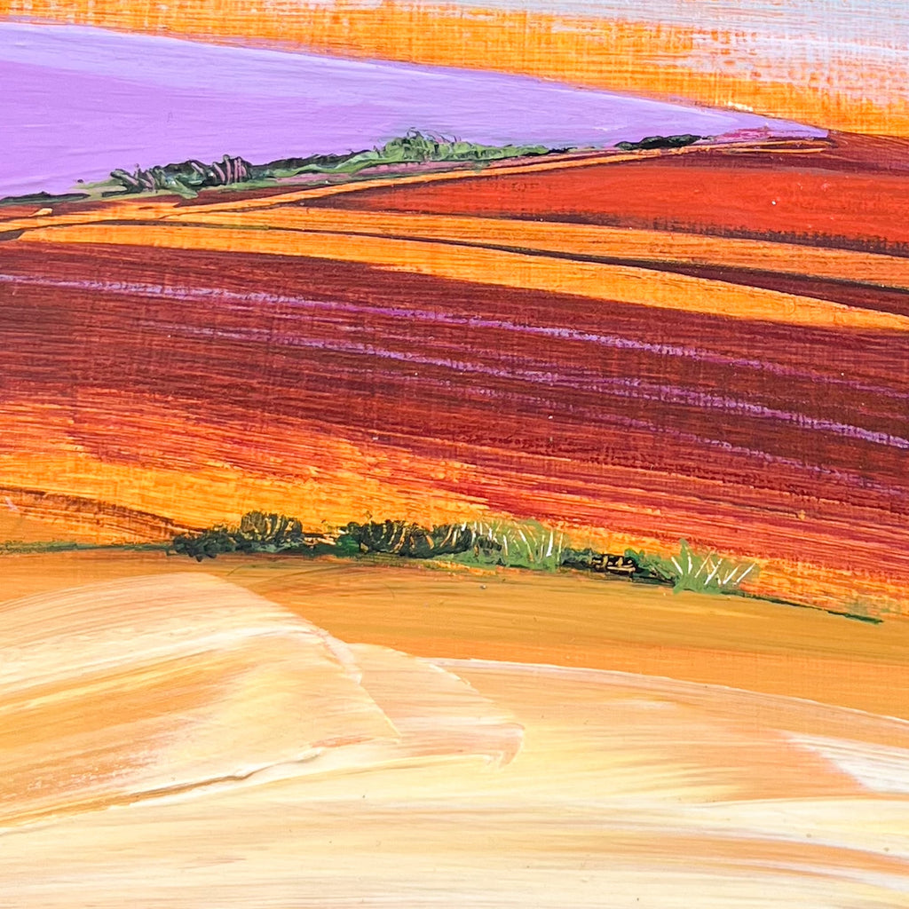 Pamela Trail, Golden Violet - Original Painting