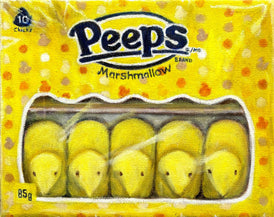Haley Marfleet, Peeps Yellow Chicks - Original Painting