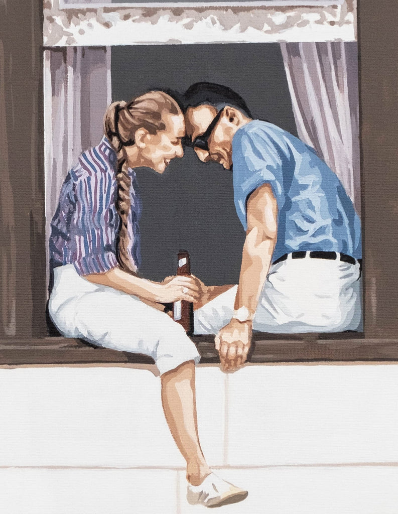 Phil Bower, Hanging Out At Newport - Original Painting