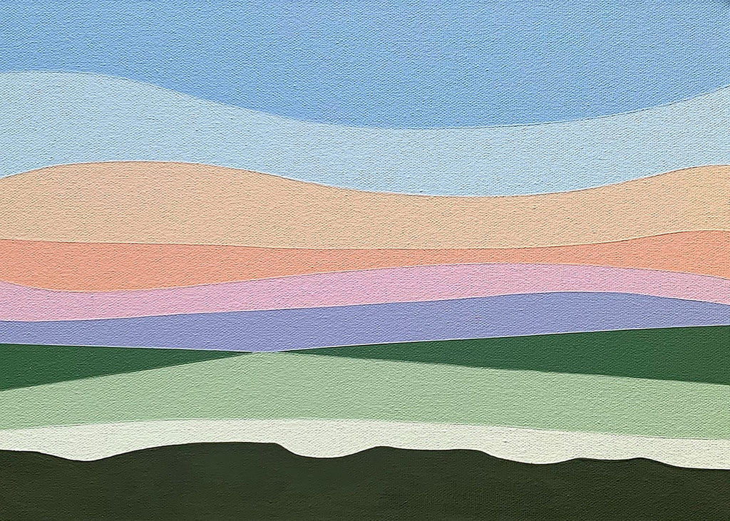 Zoe Hattersley, Across the Winter Fields - Original Abstract Painting