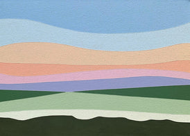 Zoe Hattersley, Across the Winter Fields - Original Abstract Painting