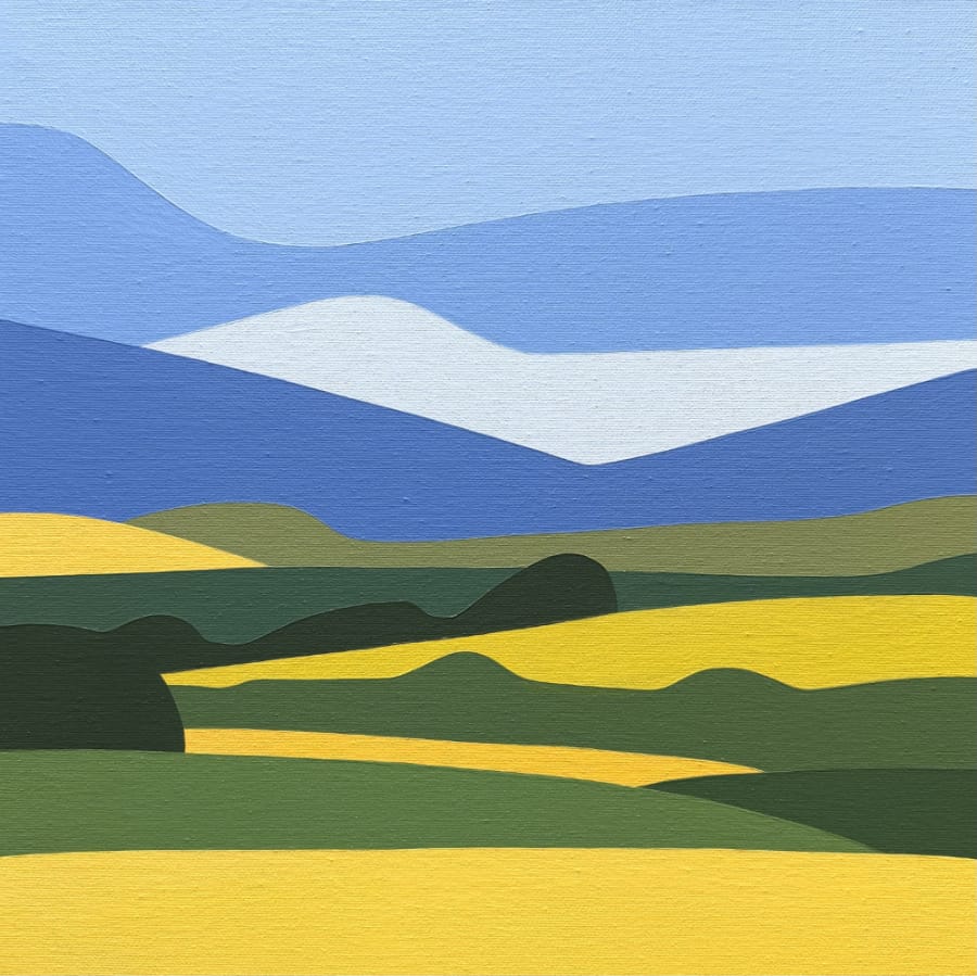 Zoe Hattersley, Fields of Spring - Original Abstract Painting