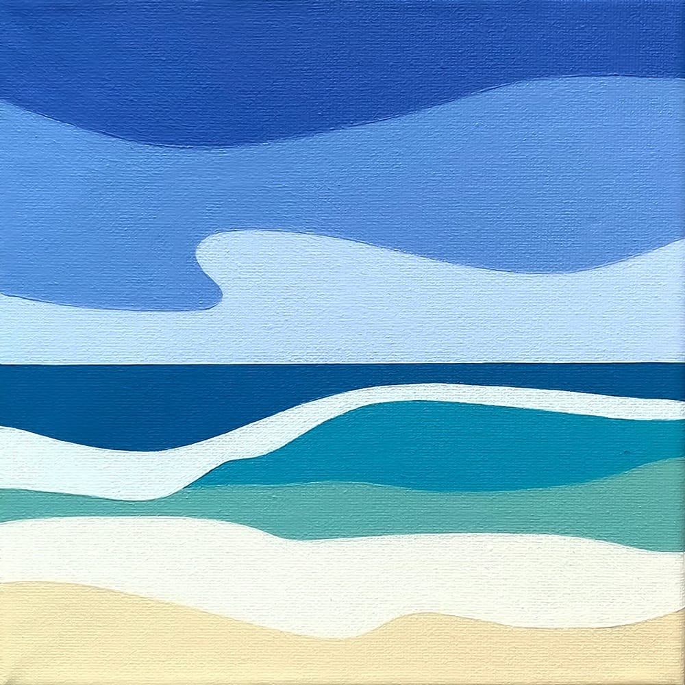 Zoe Hattersley, Quiet Shore - Original Abstract Painting