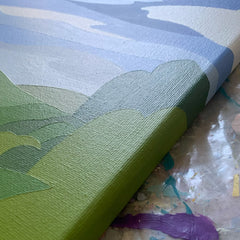Zoe Hattersley, Morning View Over the Vale - Original Abstract Painting
