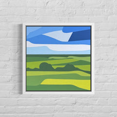 Zoe Hattersley, Over the Fields No. 2 - Original Abstract Painting