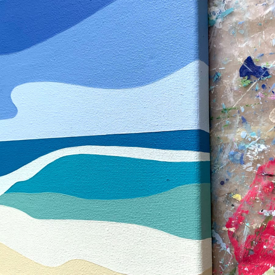 Zoe Hattersley, Quiet Shore - Original Abstract Painting