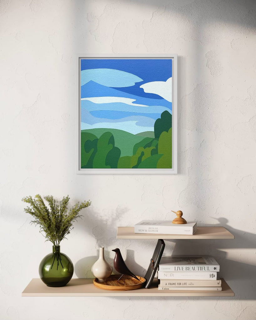 Zoe Hattersley, Morning View Over the Vale - Original Abstract Painting