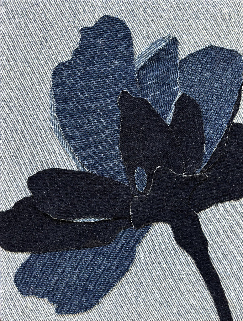 Isabel Bonilla, Denim Floral 1 - Original Artwork