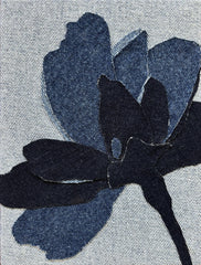 Isabel Bonilla, Denim Floral 1 - Original Artwork