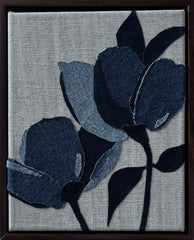 Isabel Bonilla, Denim Floral 2 - Original Artwork