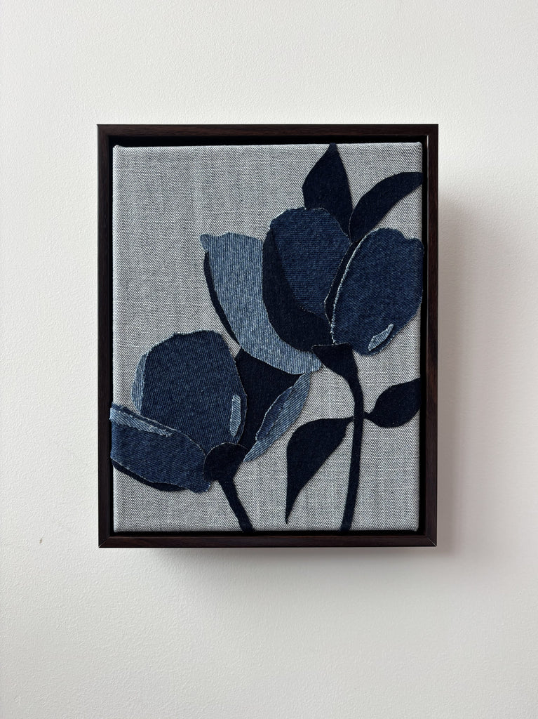 Isabel Bonilla, Denim Floral 2 - Original Artwork