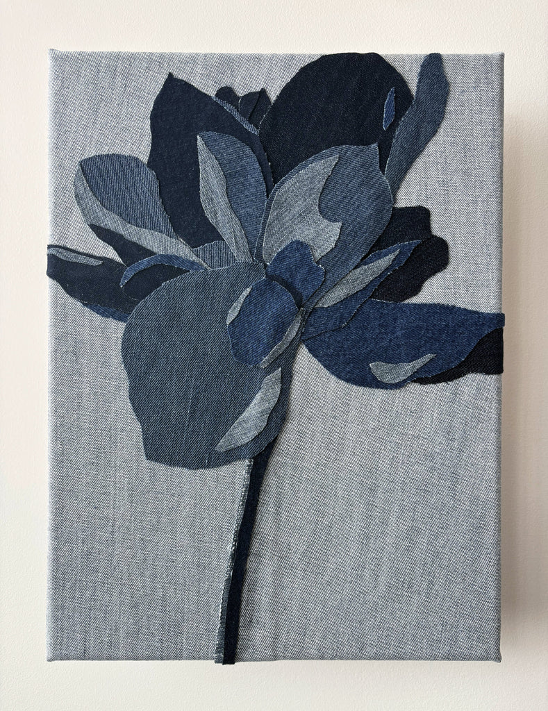 Isabel Bonilla, Denim Floral 3 - Original Artwork