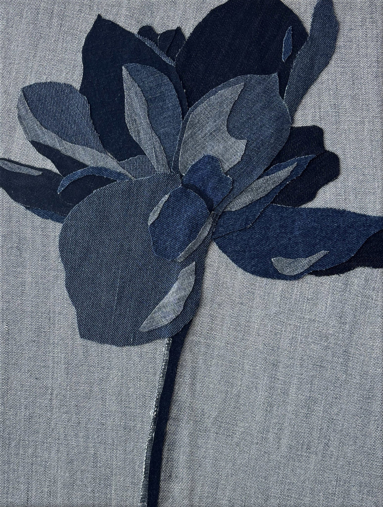 Isabel Bonilla, Denim Floral 3 - Original Artwork