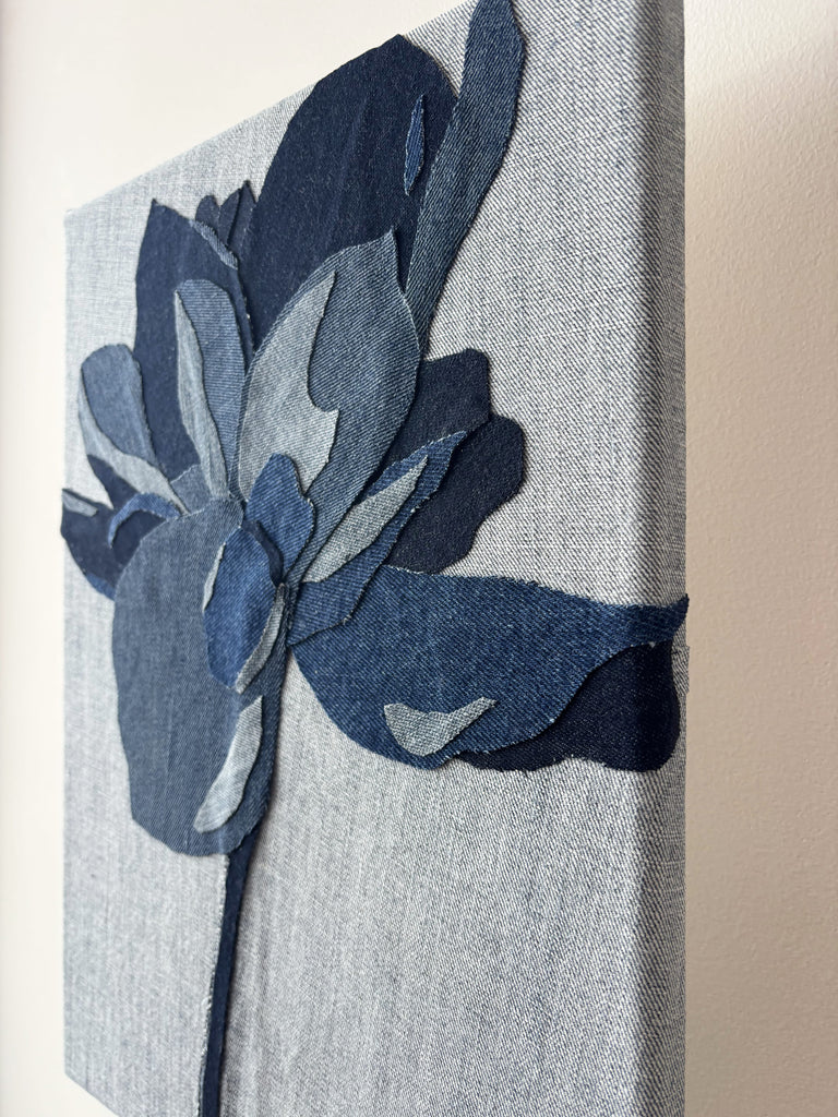 Isabel Bonilla, Denim Floral 3 - Original Artwork