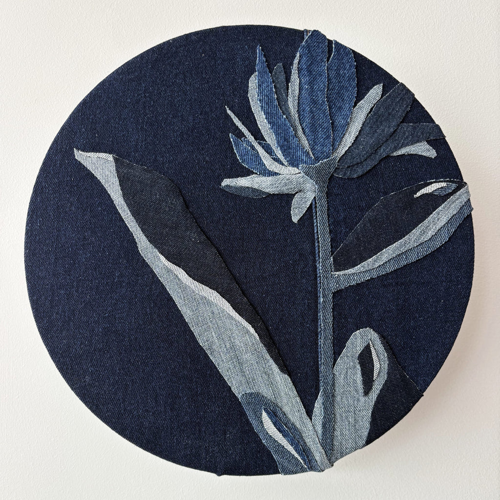 Isabel Bonilla, Denim Floral 4 - Original Artwork