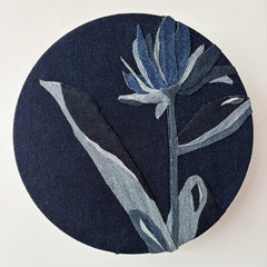 Isabel Bonilla, Denim Floral 4 - Original Artwork